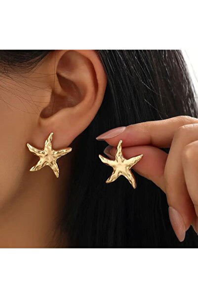 Minnoş Dükkan Bohem Deniz Yıldızı Çivi Küpe