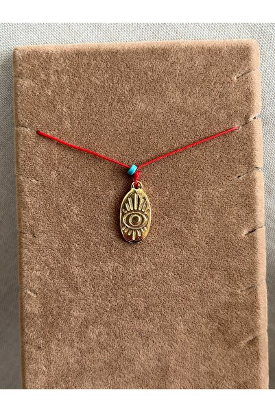 ATELİERGONCA Kırmızı ip evil eye kolye no:11