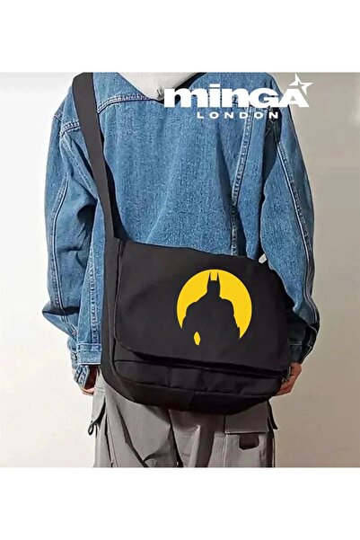 Minga London Crni super heroj Poštarska torba - Minga London