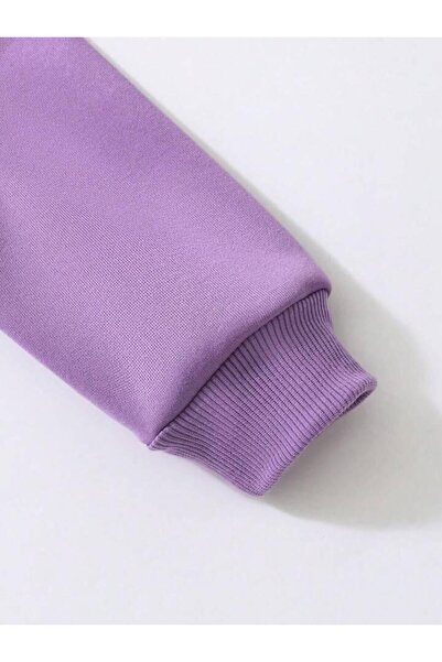 NoVibe Παιδικό φούτερ με κουκούλα Butterfly με τύπωμα oversized Winter με κουκούλα