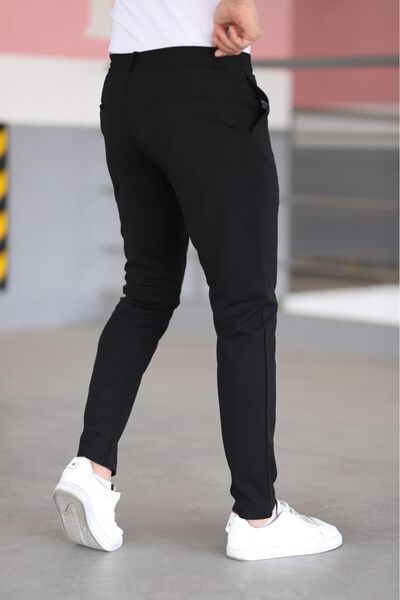 wamoss Νέα σεζόν Slim Fit Casual παντελόνι με ζώνη και ελαστικό ip11