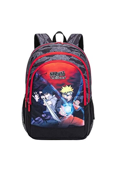 OEM Black Red Gray Naruto Backpack - Gim