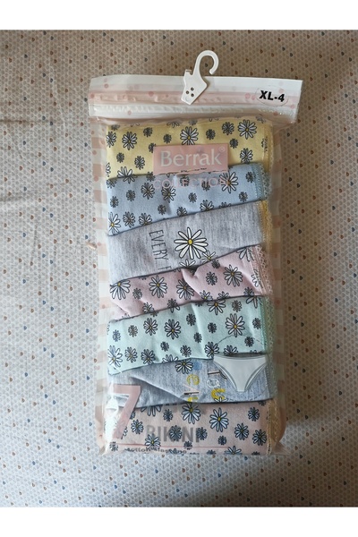 Berrak 7 Women's Panties 100% Cotton (Flower Pattern)