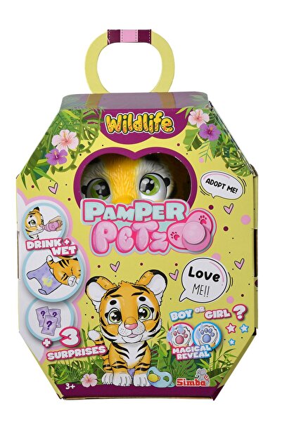 Simba Pamper Petz Tigru – Animal Interactiv cu Scutece, Jucărie Îngrijire Tig...