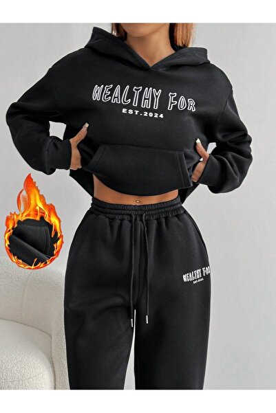 macklin Unisex Ανδρικά Γυναικεία Υγιή για Σετ φόρμας με κουκούλα με 3 κλωστές...