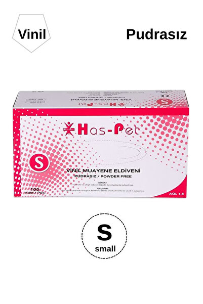 Has-Pet Haspet Vinil Pudrasız Eldiven Small Beden