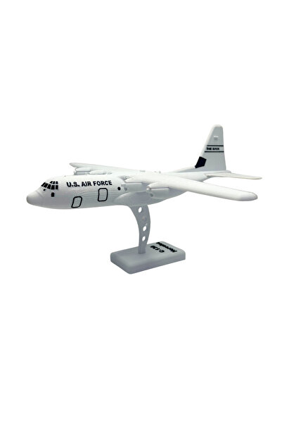 Vera Aır Force Uçak Maketi – 3D Baskı C-130 Hercules Uçağı Figürü (20 cm)