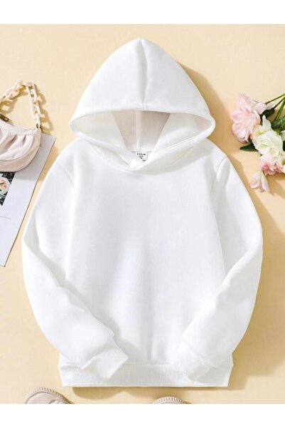 NoVibe Παιδικό φούτερ με κουκούλα Butterfly με τύπωμα oversized Winter με κουκούλα