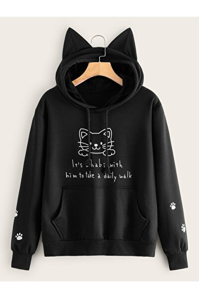 NoVibe Hanorac cu urechi de pisică