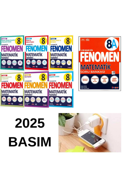 Bilgi Sarmal Yayınları 8.SINIF FENOMEN MATEMATİK FASİKÜL + 8A MATEMATİK SET P...