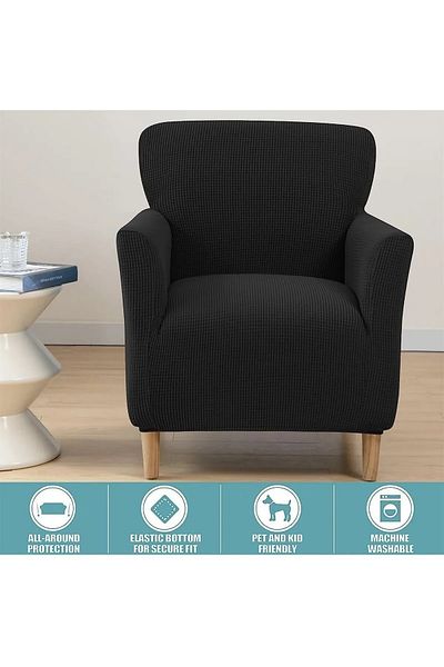 Arzuyum Lycra Fabric Single Seat Cover Bajyer Cover with Flexible Elastic