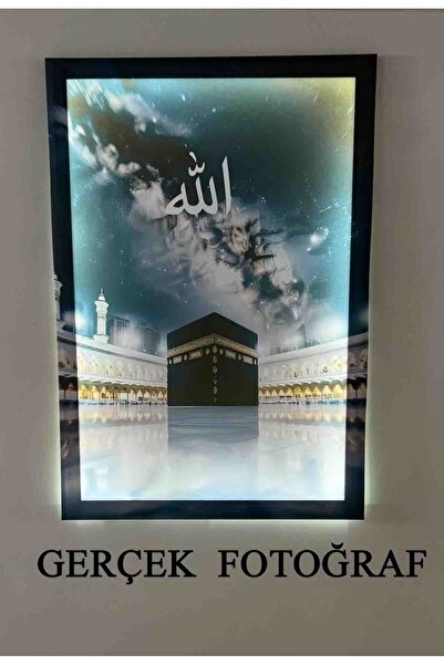 PRİME Concept Led ışıklı Kâbe kanvas tablo