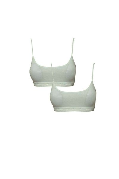 PRATİKOBA Padded Rope Strap Cream Bustier 2 pieces