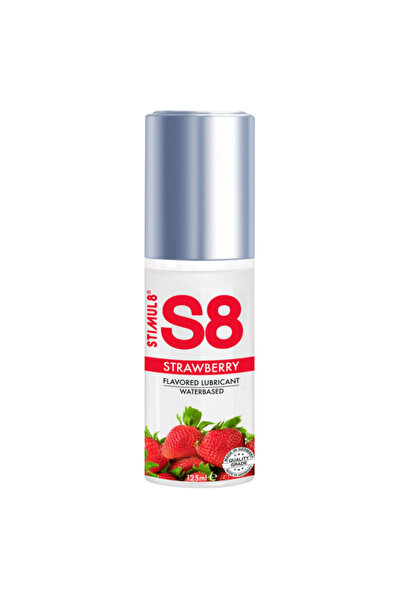 Stimul8 S8 Lubrifiant S8 Strawberry, Pe Baza de Apa, Aroma Comestibila de Cap...