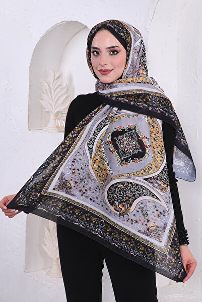 Big ModaEbrar Soft Pamuk Desenli Şal