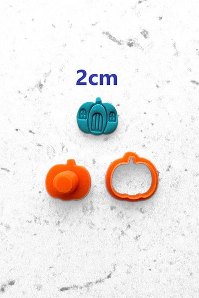 WE3D Mini Pumpkin House Polymer Clay Ceramic Plasticine Mold Set 2cm