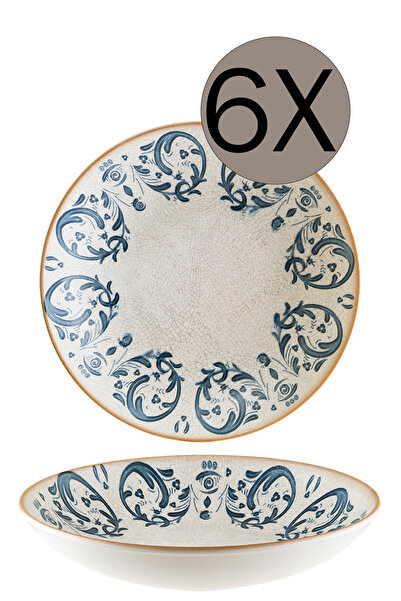 Bonna Porselen Viento Gourmet Çukur Tabak 20 cm 500 cc 6'lı Takım S-MT-VIEGRM20CK