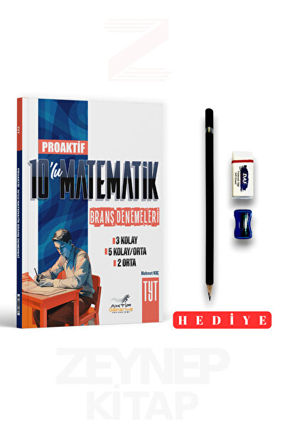 Aktif Öğrenme Yayınları TYT 10'lu Matematik Branş Denemeleri 2025-26(Kalem Se...
