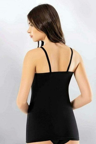PRATİKOBA Kota Women's White Undershirt with Rope Strap Model 6351