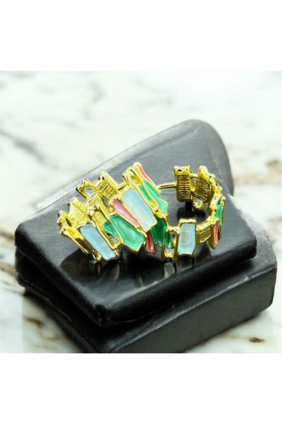Candy Gold Mosaic Dream Earrings