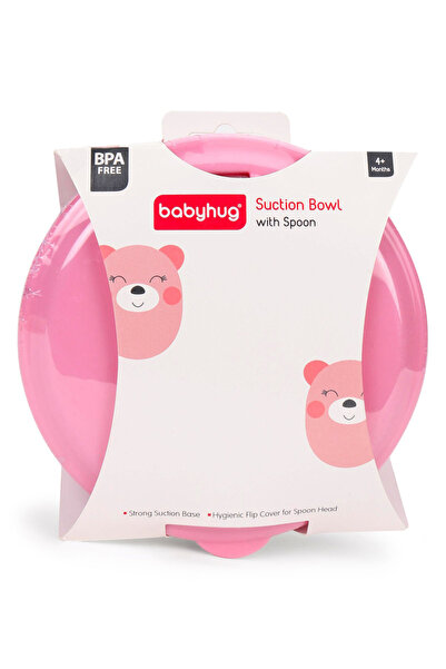 Babyhug Suction Bowl With Spoon Pink Purple - 300 ml