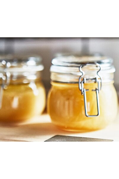 IKEA 6 Adet Sızdırmaz Kapaklı Cam Kavanoz Hacim 130 ml 6'lı Set Saklama Kavanozu Reçellik Şeffaf