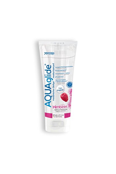 AquaGlide Lubrifiant, Himbeer, Gel Medical pe Baza de Apa, Aroma de Zmeura, 1...