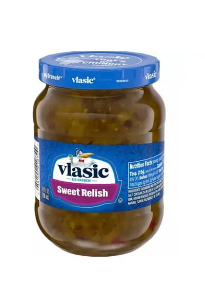 Vlasic Pack of 12 Kosher Sweet Pickle Relish (296ml)