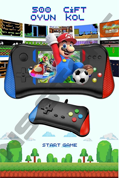 NS Store X7 M Çift Kollu Retro Oyun Konsolu | TV Bağlantılı, 500+ Hazır Oyun ...
