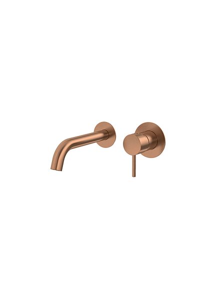 Ramon Soler خلاط مغسلة جداري برونز مطفي .Wall washbasin mixer with 19 cm spout, brushed cooper