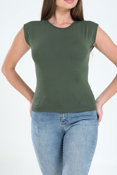 Tight Lady 90% bumbac 10% Lycra Tricou pentru femei, cu decolteu, cu atingere moale