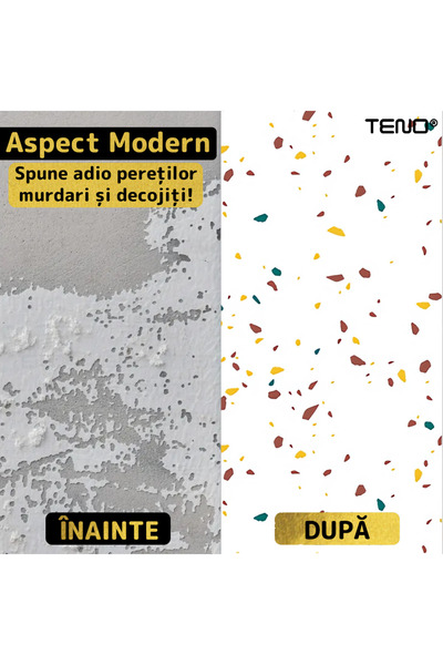 Teno Set of 90x Premium 3D Teno® Marble Wallpaper, coverage area 16.2 sq m, 30x60 cm, mottled white