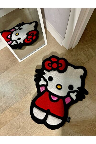 Home Hello Kitty Joy Tufting El Yapımı Halı