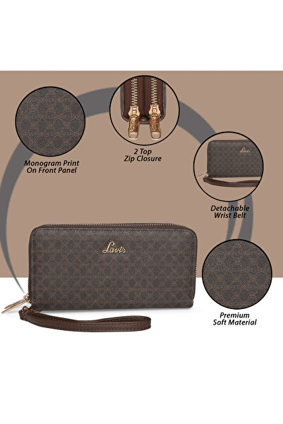 Lavie Mono Savy Women's Dual Zip Wallet