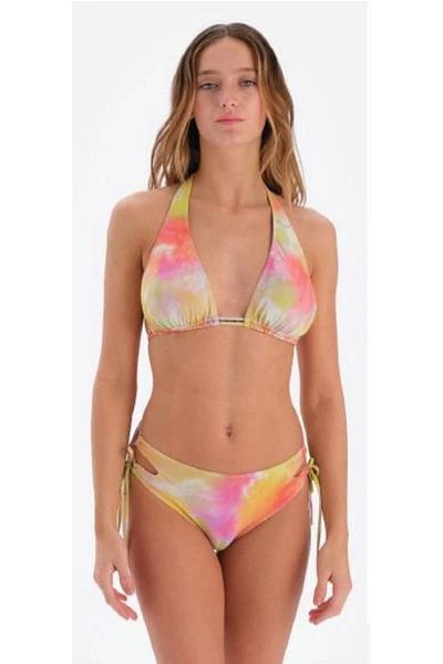Modestia Triangle Wide Bikini Set - Orange - 44