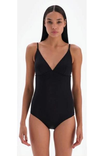Modestia Eros Women's 3009mm Triangle Swimsuit - Black - 44