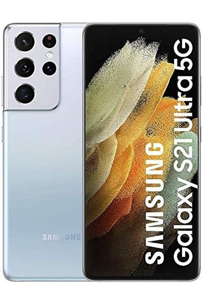 Samsung (Refurbished) Galaxy S21 Ultra 5G G998B 256GB 12GB RAM International Version, Phantom Silver