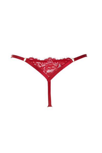 OEM Red Lace & Glitter Women's Thong ONE SIZE 97-102CM