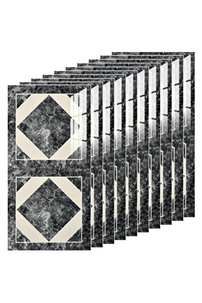 Teno Set 10x Tapet Marmura Premium 3D Teno®, suprafata acoperire 1.8 mp, 30x60 cm, gri