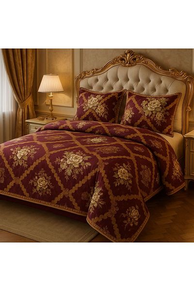 SAPPHIRE King Size Bedsheet Set–240x270 cm 100% Crystal Cotton with 2 Matching Pillowcases–Soft & Elegant