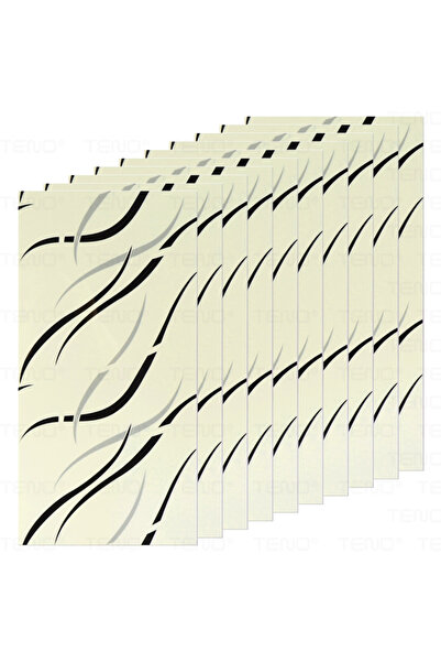 Teno Set of 80x Premium 3D Teno® Marble Wallpaper, coverage area 14.4 sq m, 30x60 cm, cream