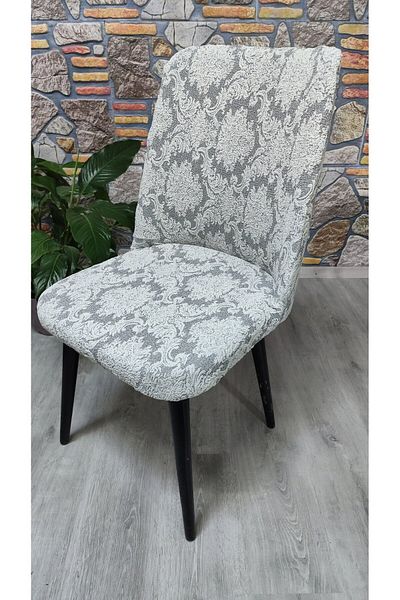 COVER TEKSTİL Large Oval Chair Cover Jacquard Fabric