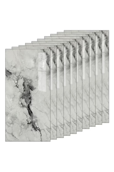 Teno Set 20x Tapet Marmura Premium 3D Teno®, suprafata acoperire 3.6 mp, 30x60 cm, gri antracit