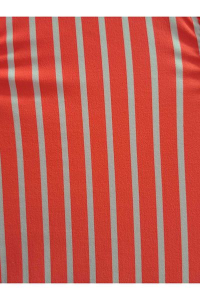TooHot Girl's Striped Ruffle Side Cut Detailed Swimsuit