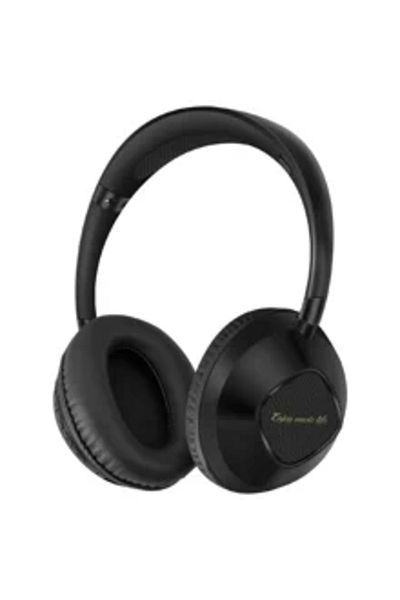genernic AKZ-18 Over-Ear Headphones Support TF Card HiFi Sound Wireless Bluetooth-Compatible Headset - Black