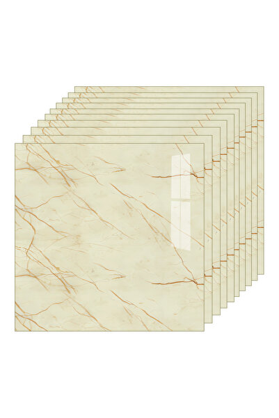 Teno Set of 100x Premium 3D Teno® Marble Wallpaper, coverage area 36 sq m, 60x60 cm, ocher