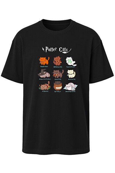 Elvellon Oversize, Unisex,Harry Potter Tasarımlı Tişört Koleksiyonu