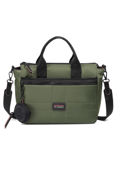 BARCELONA 21K Geantă de umăr pentru femei, cu mai multe buzunare, impermeabil...