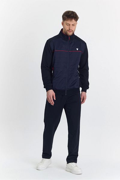Modestia Fm 5727 Men's Tracksuit Set - Navy Blue - XL