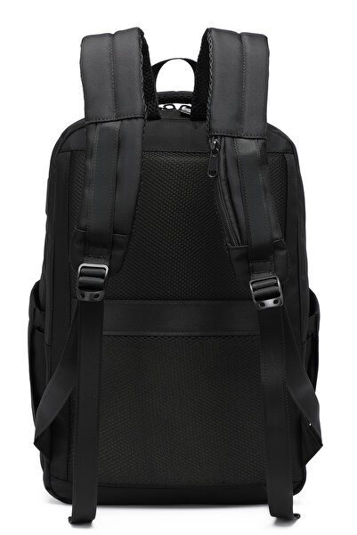 CACTİVE 17,3 İnç Laptop Bölmeli, Ortopedik Sırt Destekli Su Geçirmez Erkek Sırt Çantası CTV8681 Siyah